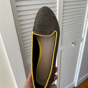 Aldo Women's Checkered Black and Yellow Flats
